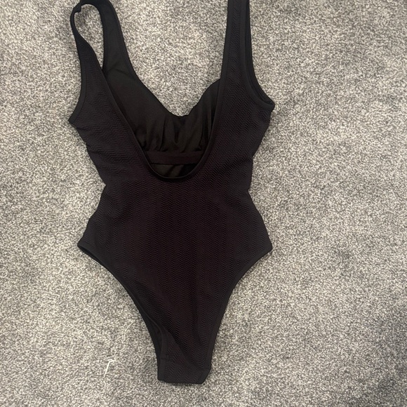 Black Backless Swimsuit - Picture 2 of 5